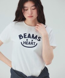 BEAMS HEART | スマイルロゴ Tシャツ（M～L）(Tシャツ/カットソー)