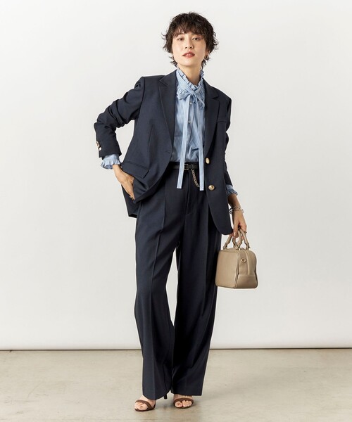 【極美品】Nolley's Sophi ジャケットズボンスーツセットネイビー系 NOLLEY'S Sophi（ノーリーズソフィ）の「《セットアップ対応