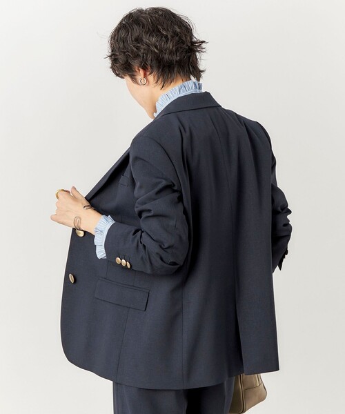 【極美品】Nolley's Sophi ジャケットズボンスーツセットネイビー系 極美品】Nolley's Sophi ジャケットズボンスーツセットネイビー