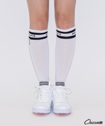 Chocomoo（チョコムー）の「【ARCHIVIO×Chocomoo】刺繍ハイソックス（ソックス/靴下）」