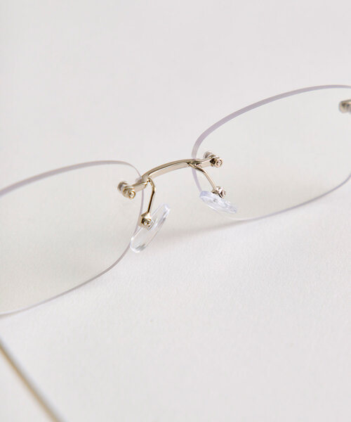 OLIVE des OLIVE(オリーブデオリーブ)の「フレームレス眼鏡(メガネ・レディース・シルバー・FREE)」の9枚目の写真