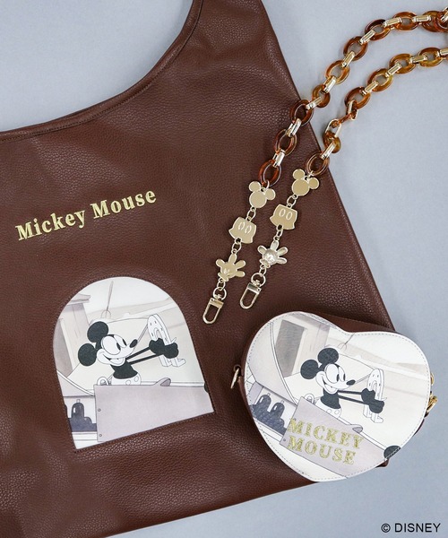 Disney(ディズニー)の「ディズニープレーン・クレイジー/ハートプリントポーチ(ポーチ・レディース・ブラック/ブラウン・FREE)」の15枚目の写真