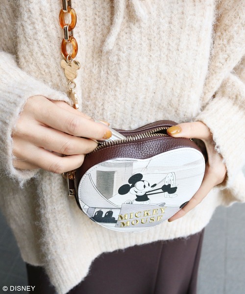 Disney(ディズニー)の「ディズニープレーン・クレイジー/ハートプリントポーチ(ポーチ・レディース・ブラック/ブラウン・FREE)」の9枚目の写真