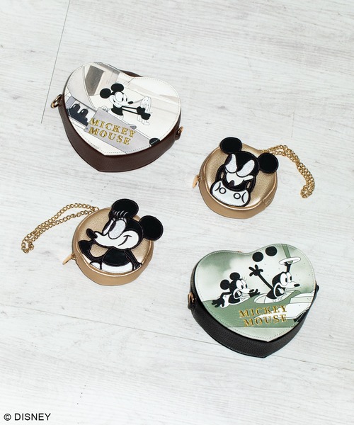 Disney(ディズニー)の「ディズニープレーン・クレイジー/ハートプリントポーチ(ポーチ・レディース・ブラック/ブラウン・FREE)」の14枚目の写真