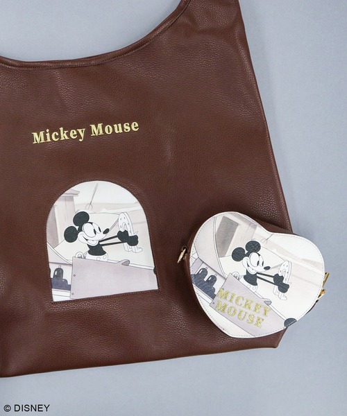 Disney(ディズニー)の「ディズニープレーン・クレイジー/ハートプリントポーチ(ポーチ・レディース・ブラック/ブラウン・FREE)」の6枚目の写真