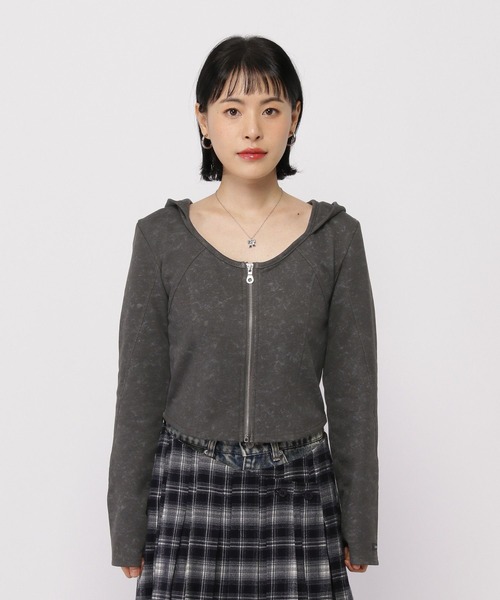 3.3 Field Trip （3.3フィールドトリップ）の「3.3 Field Trip／ピグメントフードジップ（パーカー・レディース・グレー/チャコール・FREE）」の15枚目の写真