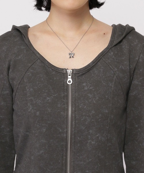 3.3 Field Trip （3.3フィールドトリップ）の「3.3 Field Trip／ピグメントフードジップ（パーカー・レディース・グレー/チャコール・FREE）」の18枚目の写真