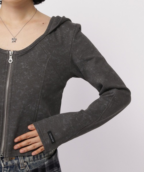 3.3 Field Trip （3.3フィールドトリップ）の「3.3 Field Trip／ピグメントフードジップ（パーカー・レディース・グレー/チャコール・FREE）」の19枚目の写真