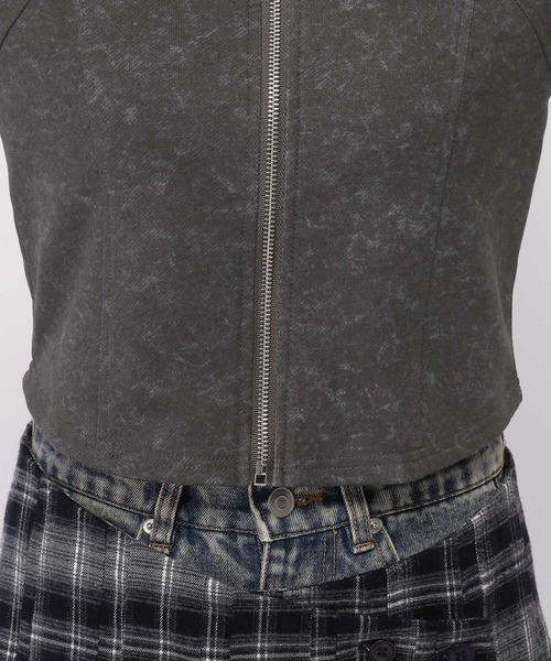 3.3 Field Trip （3.3フィールドトリップ）の「3.3 Field Trip／ピグメントフードジップ（パーカー・レディース・グレー/チャコール・FREE）」の20枚目の写真