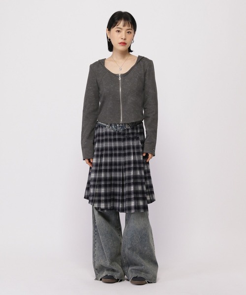 3.3 Field Trip （3.3フィールドトリップ）の「3.3 Field Trip／ピグメントフードジップ（パーカー・レディース・グレー/チャコール・FREE）」の9枚目の写真