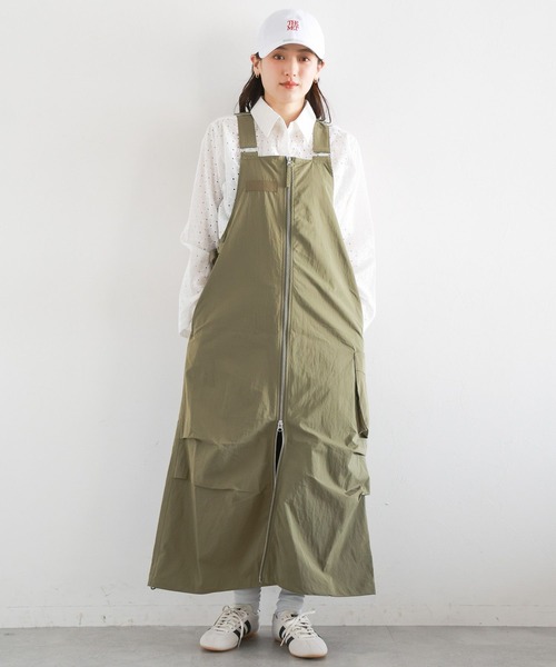 RAGEBLUE（レイジブルー）の「Wジップ/スノールーズジャンスカ2（ジャンパースカート・レディース・ブラック/オリーブ・FREE）」の11枚目の写真