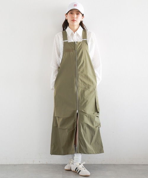 RAGEBLUE（レイジブルー）の「Wジップ/スノールーズジャンスカ2（ジャンパースカート・レディース・ブラック/オリーブ・FREE）」の16枚目の写真