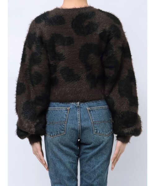 EMODA(エモダ)の「レオパードシャギールーズニット(ニット/セーター・レディース・ブラック/グレー/ブラウン・FREE)」の14枚目の写真