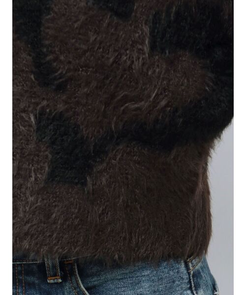 EMODA(エモダ)の「レオパードシャギールーズニット(ニット/セーター・レディース・ブラック/グレー/ブラウン・FREE)」の17枚目の写真