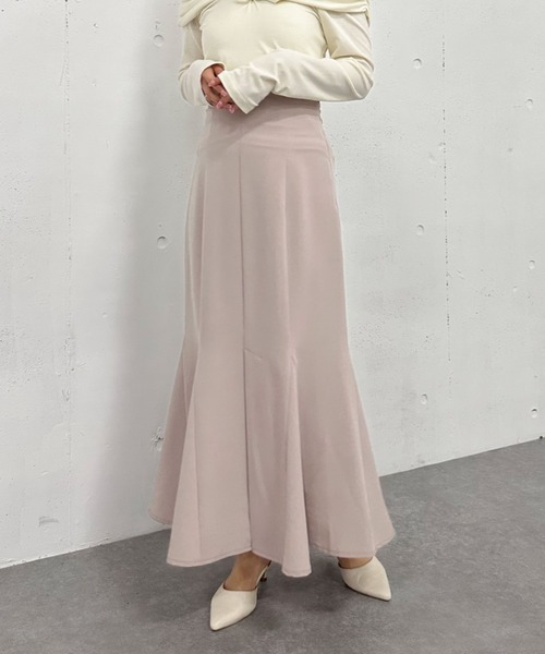 セール】【25ss/サイズ展開あり】マチ付きマーメイドスカート