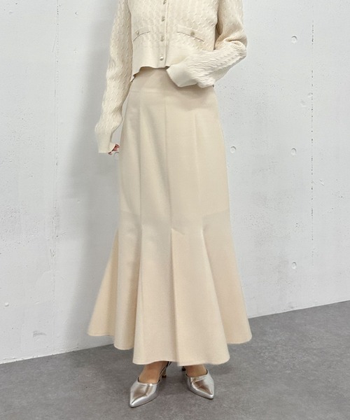 セール】【25ss/サイズ展開あり】マチ付きマーメイドスカート