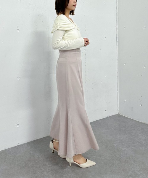セール】【25ss/サイズ展開あり】マチ付きマーメイドスカート
