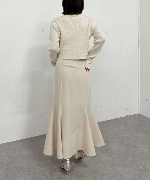 セール】【25ss/サイズ展開あり】マチ付きマーメイドスカート