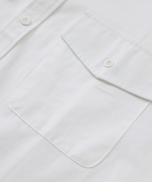 TOBEE(トゥビー)の「【TOBEE】 ベーシック長袖シャツ ルーズシルエットCPOシャツ(シャツ/ブラウス・メンズ・ホワイト/グリーン/グレー/ブラック・X-LARGE/LARGE/MEDIUM)」の8枚目の写真
