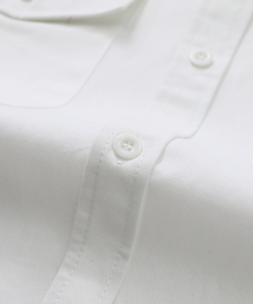 TOBEE(トゥビー)の「【TOBEE】 ベーシック長袖シャツ ルーズシルエットCPOシャツ(シャツ/ブラウス・メンズ・ホワイト/グリーン/グレー/ブラック・X-LARGE/LARGE/MEDIUM)」の9枚目の写真