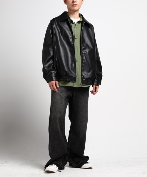 TOBEE(トゥビー)の「【TOBEE】 ベーシック長袖シャツ ルーズシルエットCPOシャツ(シャツ/ブラウス・メンズ・ホワイト/グリーン/グレー/ブラック・X-LARGE/LARGE/MEDIUM)」の17枚目の写真