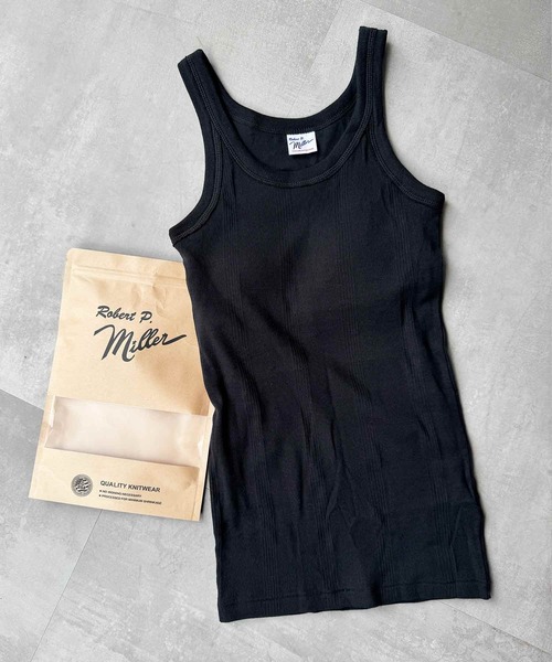 Robert P'miller】PANEL RIB Cup US Tank（タンクトップ