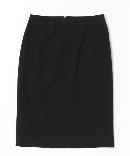 m.f.editorial(エムエフエディトリアル)の「【撥水 ストレッチ ウォッシャブル】m.f.エディトリアル レディース クリアエフェクト 黒無地 タイトスカート(セットアップ可能)(スーツスカート・レディース・ブラック・MEDIUM/LARGE/S/X-LARGE)」の3枚目の写真