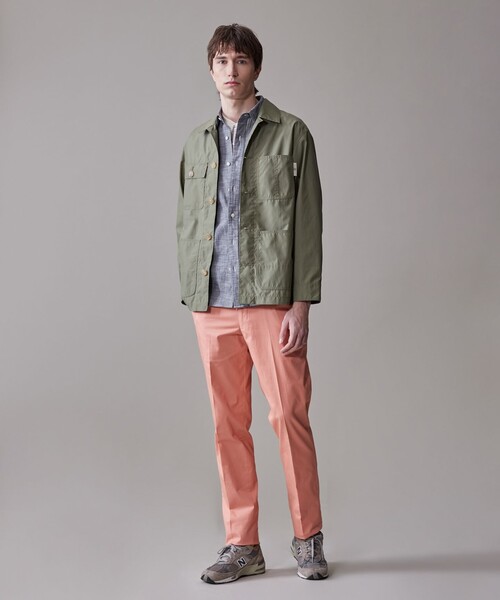 J.PRESS(ジェイプレス)の「グリストーンタフタ カバーオールジャケット(カバーオール・メンズ・カーキ系/ベージュ系・X-LARGE/LARGE/MEDIUM)」の3枚目の写真
