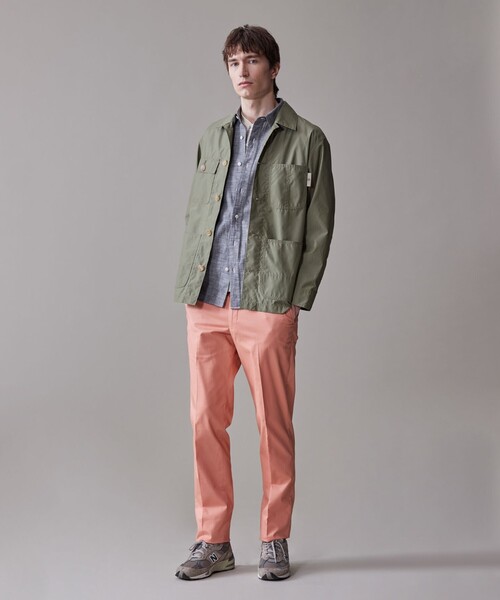 J.PRESS(ジェイプレス)の「グリストーンタフタ カバーオールジャケット(カバーオール・メンズ・カーキ系/ベージュ系・X-LARGE/LARGE/MEDIUM)」の4枚目の写真