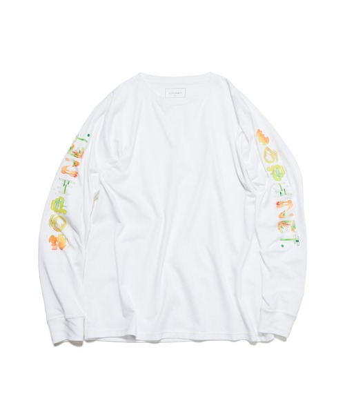 SOPHNET.(ソフネット)の「SIMON TAYLOR: FLOWER L/S TEE(Tシャツ/カットソー・メンズ・ホワイト/ブラック・SMALL/MEDIUM/LARGE/X-LARGE)」の2枚目の写真