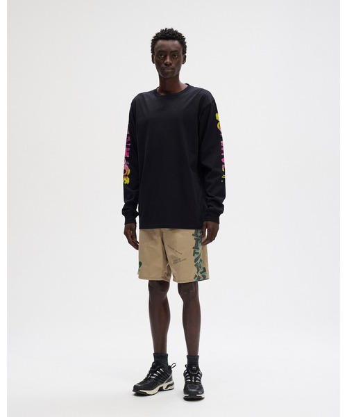 SOPHNET.(ソフネット)の「SIMON TAYLOR: FLOWER L/S TEE(Tシャツ/カットソー・メンズ・ホワイト/ブラック・SMALL/MEDIUM/LARGE/X-LARGE)」の3枚目の写真