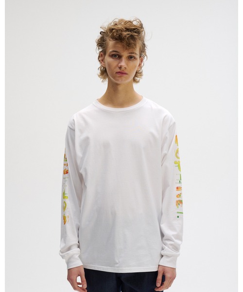 SOPHNET.(ソフネット)の「SIMON TAYLOR: FLOWER L/S TEE(Tシャツ/カットソー・メンズ・ホワイト/ブラック・SMALL/MEDIUM/LARGE/X-LARGE)」の9枚目の写真