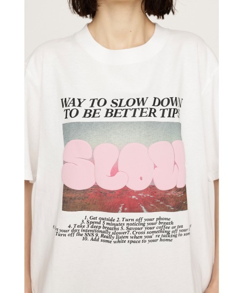 SLY（スライ）の「【WEB限定再入荷】PUFFER LOGO T/SH パッファ― ロゴ Tシャツ（Tシャツ/カットソー・レディース・ホワイト/ブラック・FREE）」の14枚目の写真