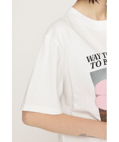 SLY（スライ）の「【WEB限定再入荷】PUFFER LOGO T/SH パッファ― ロゴ Tシャツ（Tシャツ/カットソー・レディース・ホワイト/ブラック・FREE）」の15枚目の写真