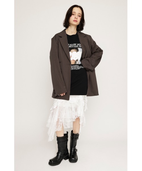 SLY（スライ）の「【WEB限定再入荷】PUFFER LOGO T/SH パッファ― ロゴ Tシャツ（Tシャツ/カットソー・レディース・ホワイト/ブラック・FREE）」の16枚目の写真