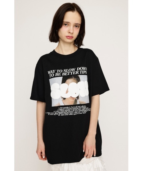 SLY（スライ）の「【WEB限定再入荷】PUFFER LOGO T/SH パッファ― ロゴ Tシャツ（Tシャツ/カットソー・レディース・ホワイト/ブラック・FREE）」の17枚目の写真