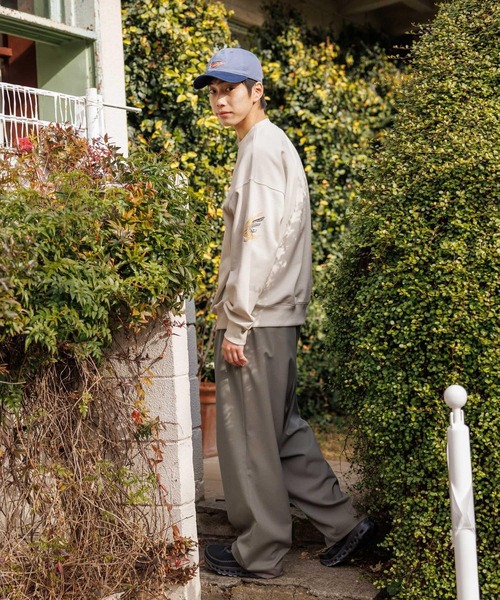 niko and...（ニコアンド）の「TRワイドトラウザー（その他パンツ・メンズ・ネイビー/ベージュ・LARGE/MEDIUM）」の9枚目の写真