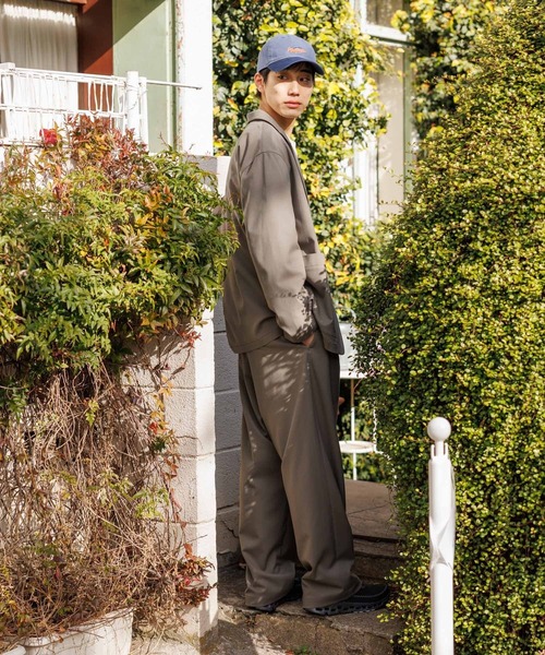 niko and...（ニコアンド）の「TRワイドトラウザー（その他パンツ・メンズ・ネイビー/ベージュ・LARGE/MEDIUM）」の6枚目の写真