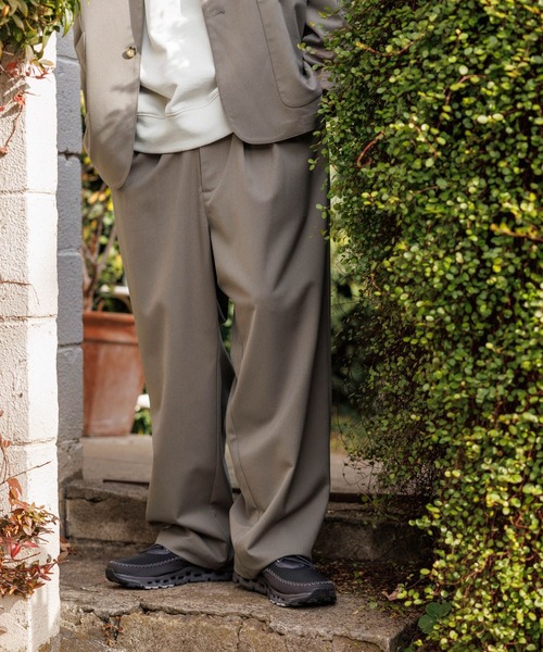 niko and...（ニコアンド）の「TRワイドトラウザー（その他パンツ・メンズ・ネイビー/ベージュ・LARGE/MEDIUM）」の5枚目の写真