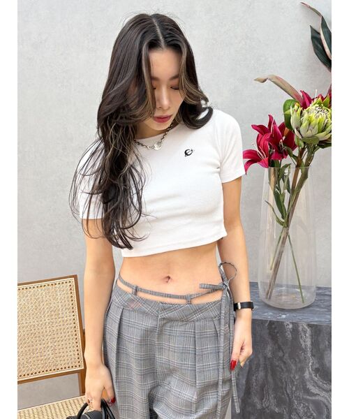 EVRIS(エヴリス)の「ワンポイントバックストラップTシャツ(Tシャツ/カットソー・レディース・レッド/ホワイト/ネイビー/ブラック・FREE)」の20枚目の写真