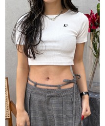 ワンポイントバックストラップTシャツ