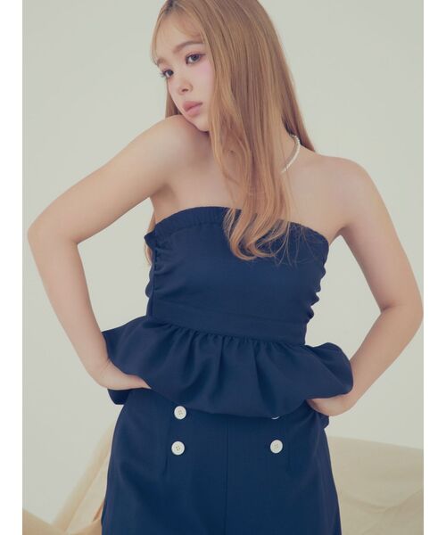 CALNAMUR（カルナムール）の「MARINE WIDE PT/マリンワイドパンツ【セットアップ着用可】（その他パンツ・レディース・グレー/ネイビー・SMALL/MEDIUM）」の15枚目の写真