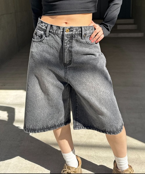 BACK TO THE FIELD（バック トゥー ザ フィールド）の「【MLB】ハーフデニム（デニムパンツ・レディース・ブルー/ブラック・FREE）」の15枚目の写真