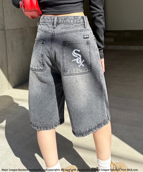 BACK TO THE FIELD（バック トゥー ザ フィールド）の「【MLB】ハーフデニム（デニムパンツ・レディース・ブルー/ブラック・FREE）」の20枚目の写真