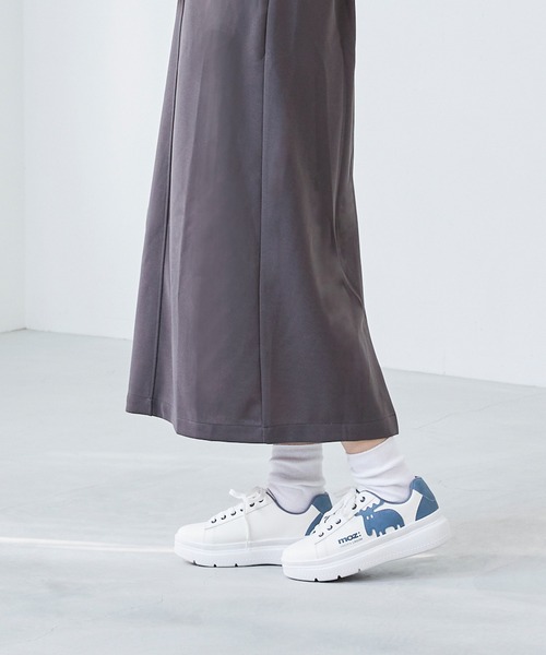 moz(モズ)の「moz モズ 6色展開 厚底スニーカー(スニーカー・レディース・ブルー/グリーン/グレー/ブラック/ベージュ/シルバー・LL/L/M/S)」の16枚目の写真
