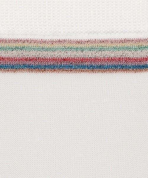 Paul Smith（ポールスミス）の「ウィメンズ "Frida Signtr" シアー ソックス / 155603 CSW（ソックス/靴下・レディース・ホワイト/ブラック・22-24）」の3枚目の写真