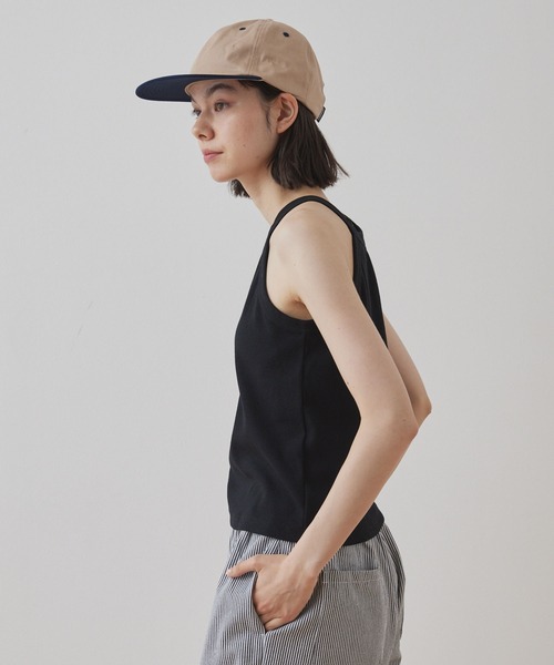 Unblend(アンブレンド)の「【Unblend】Unblend Basic カップ付き ホルターネック リブ パック タンクトップ(タンクトップ・レディース・ブラック/ホワイト/ブラウン/オレンジ・S/M)」の9枚目の写真