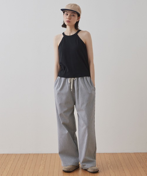 Unblend(アンブレンド)の「【Unblend】Unblend Basic カップ付き ホルターネック リブ パック タンクトップ(タンクトップ・レディース・ブラック/ホワイト/ブラウン/オレンジ・S/M)」の13枚目の写真