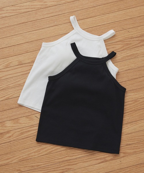 新品✨ Diner B CROP タンクトップ ネイビーA KOEISTORE タンクトップ レディース 春 夏 春夏 白 黒
