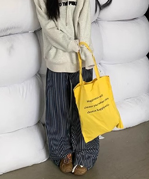 MEMECLE（メメクル）の「【 MEMECLE / メメクル 】コットンストライプワイドパンツ（デニムパンツ・レディース・ネイビー・M/S/L）」の4枚目の写真